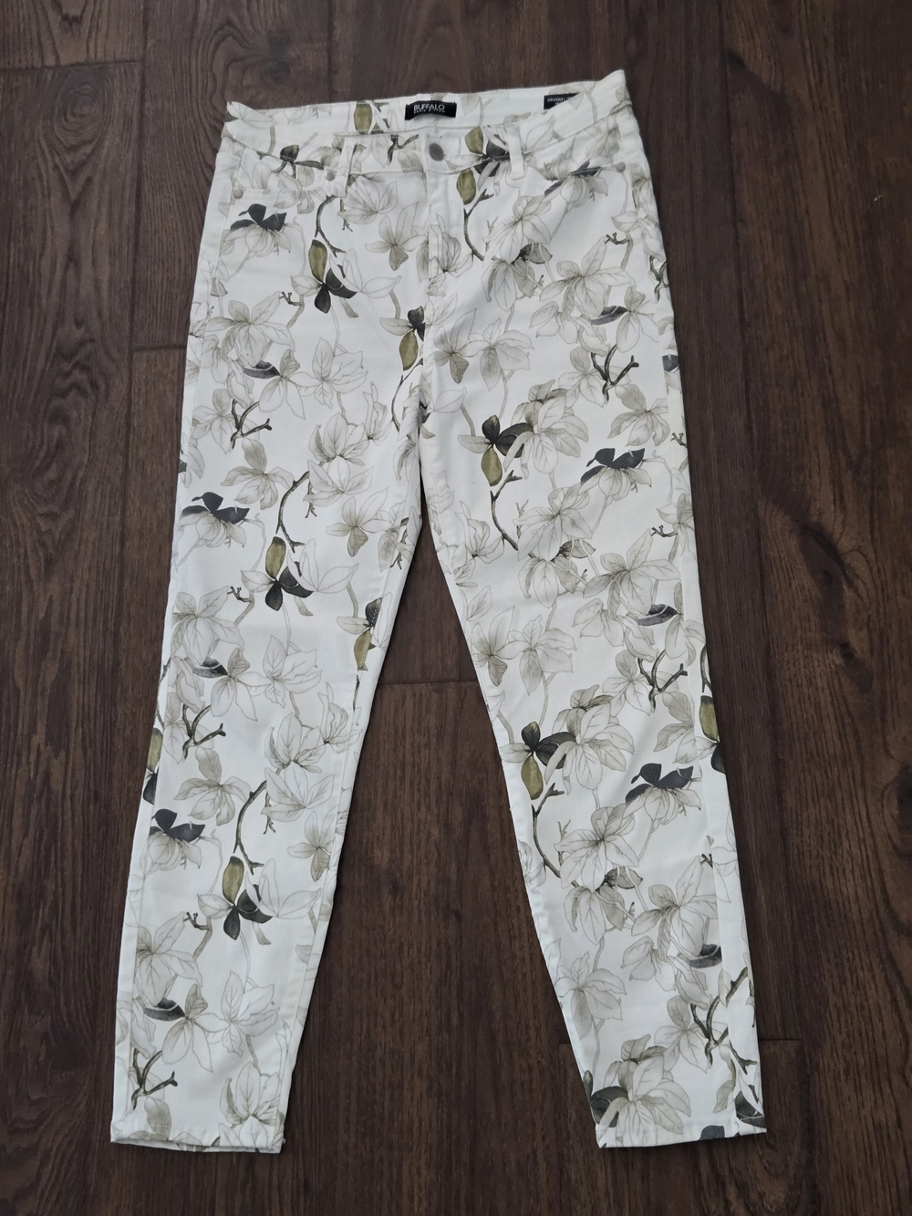 Buffalo David Bitton Havana High Rise Soft Stretch Ankle Floral Jeans Size 10
